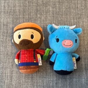 Hallmark Itty Bittys Paul Bunyan and Babe the Blue Ox